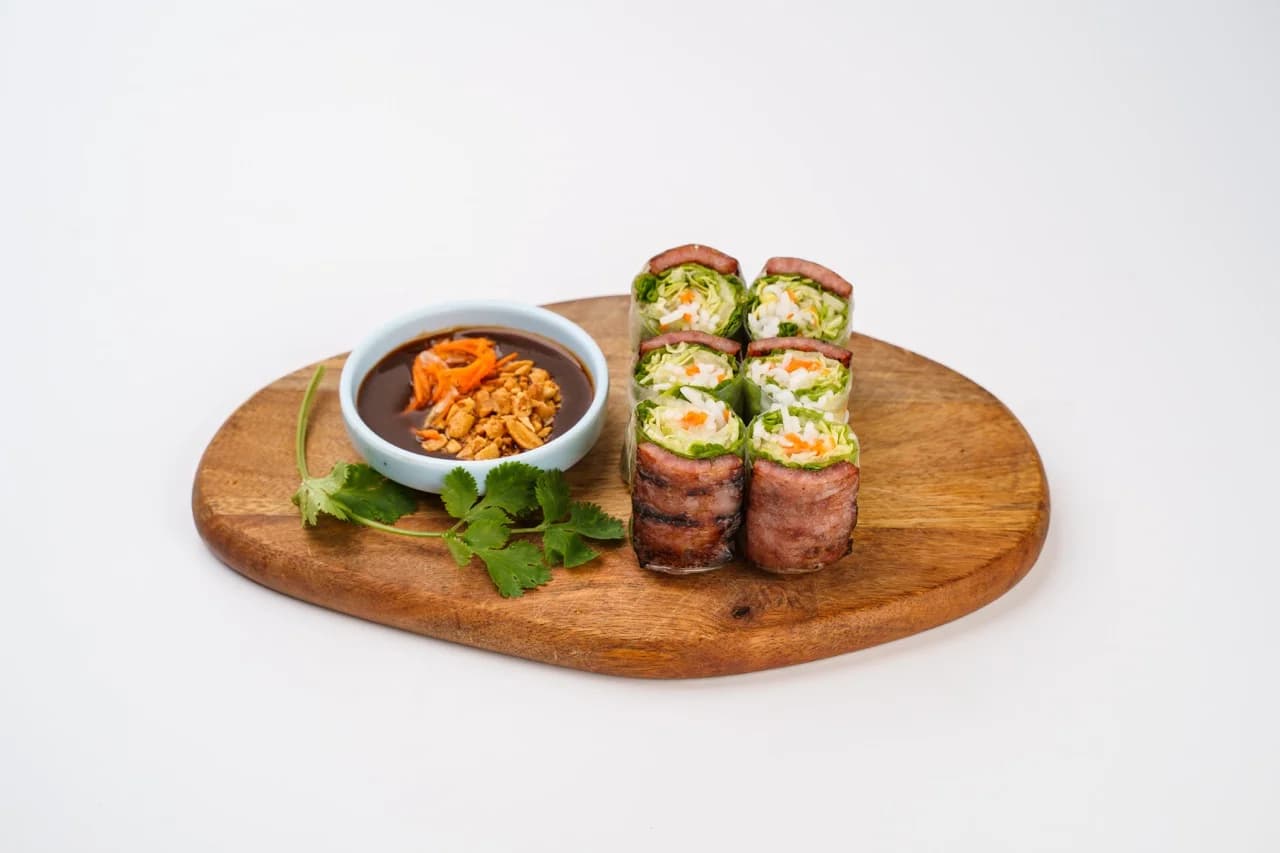 Pork Patty Spring Rolls