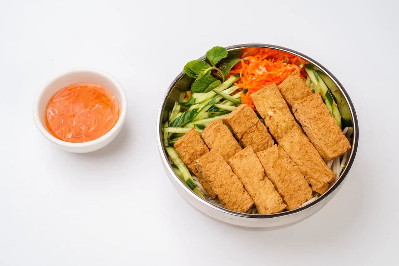 Vermicelli Bowl with Fried Tofu