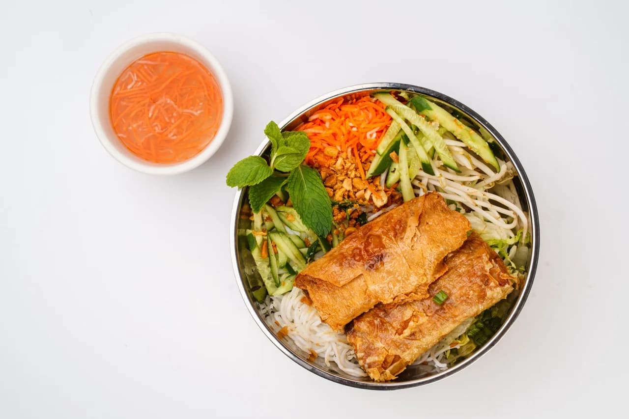 Vermicelli Bowl with Shrimp Patty
