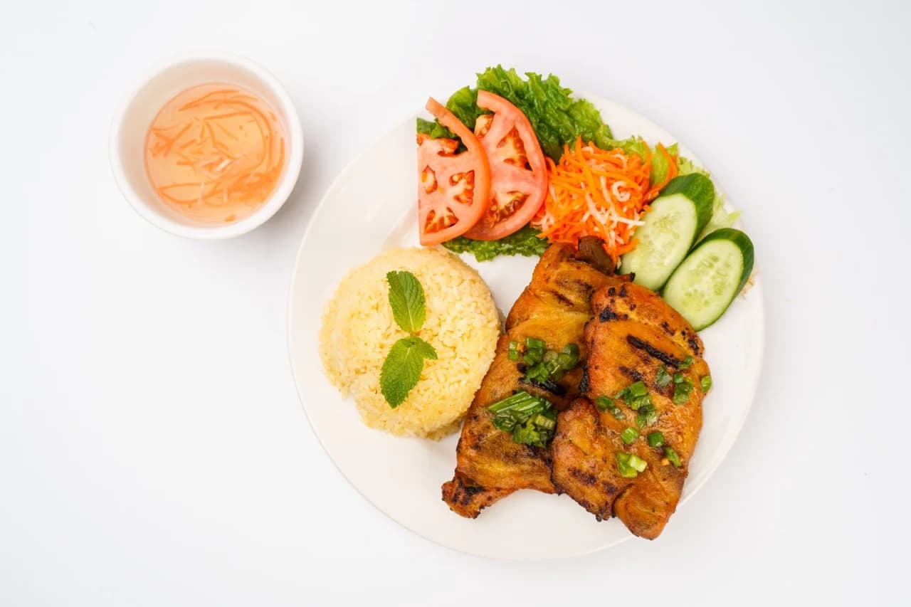 Rice Plate with Charbroiled Chicken