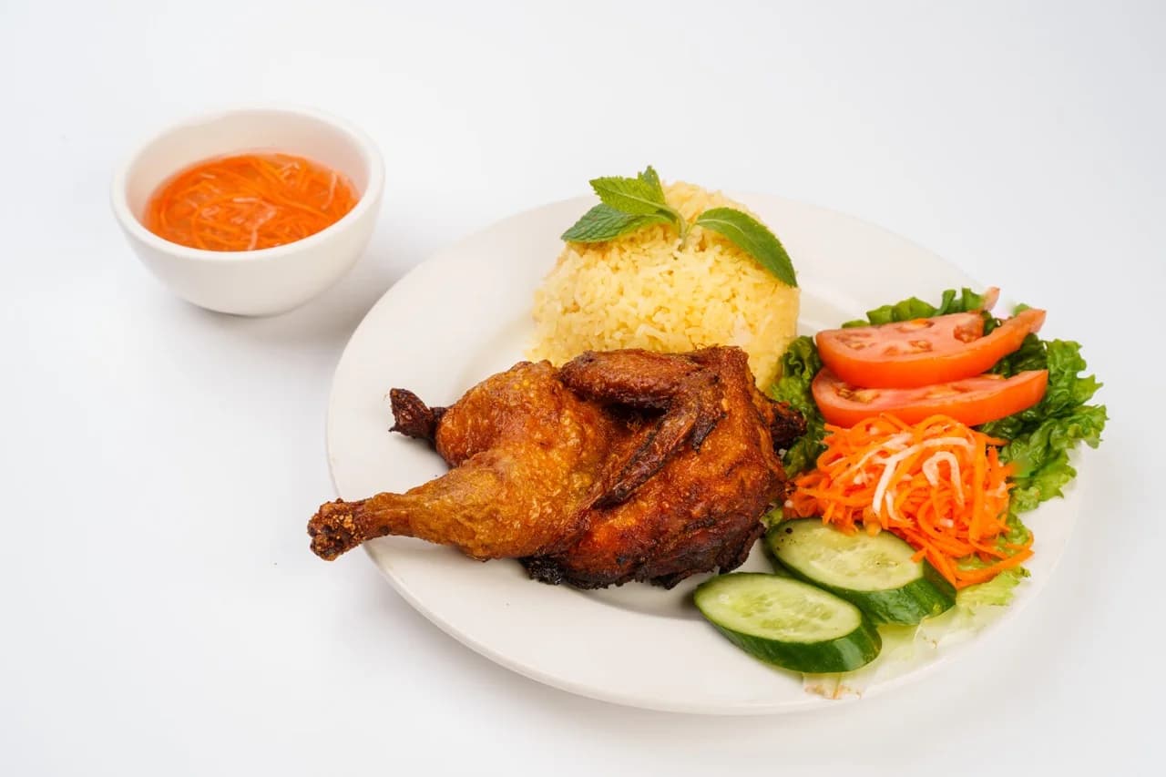 Rice Plate with Half Cornish Hen