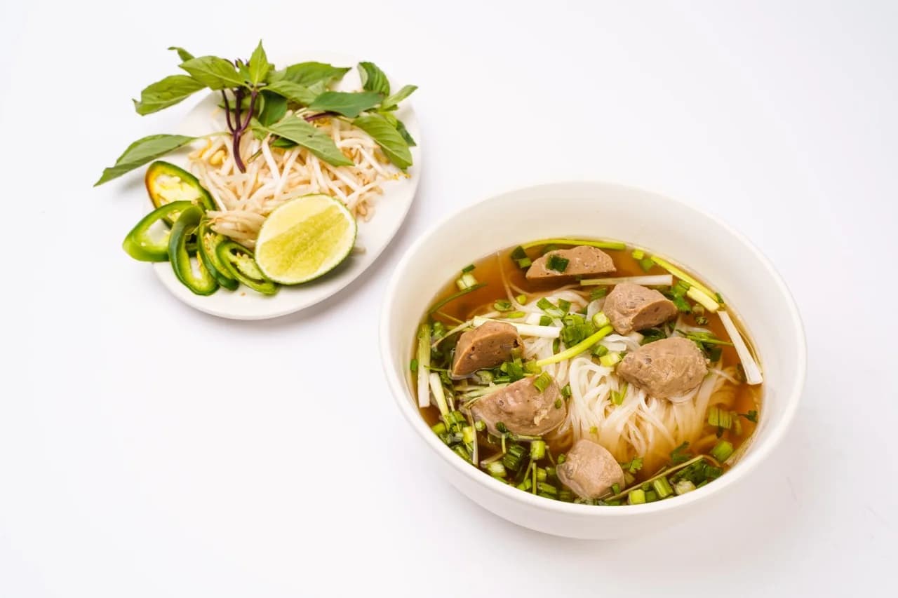 Pho with Meatballs