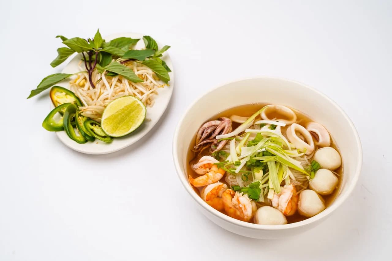 Pho with Seafood